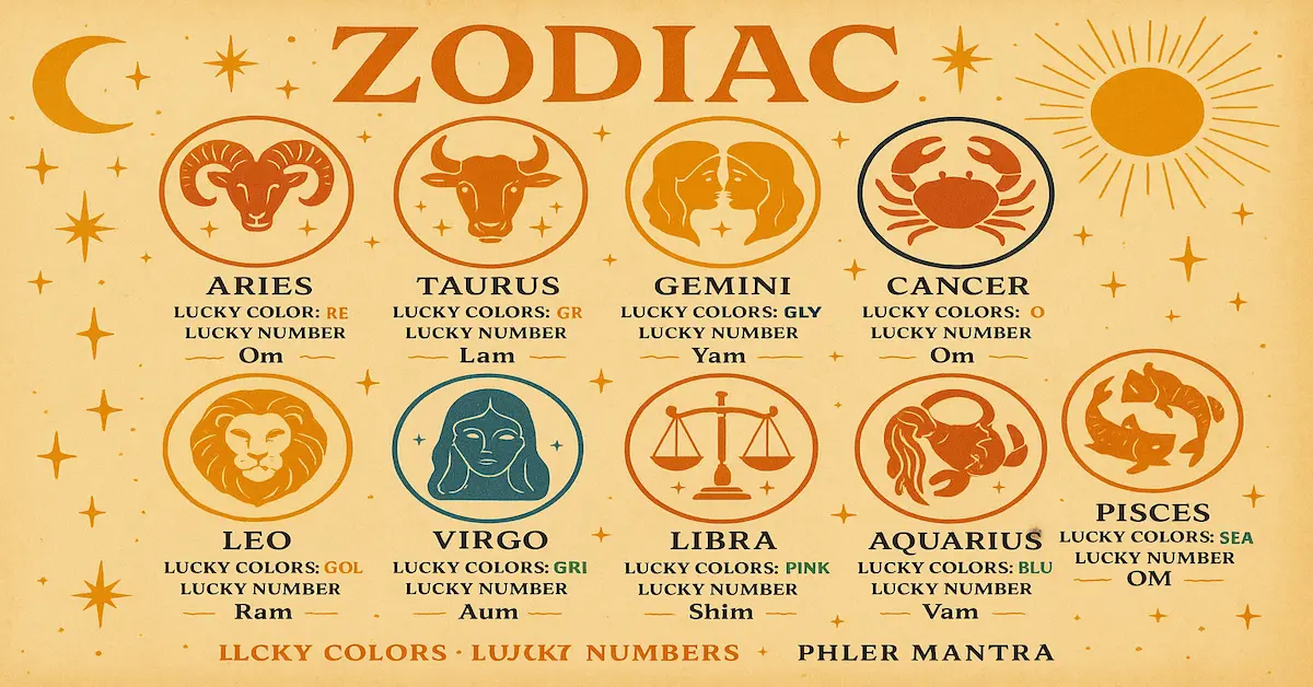 Lucky Colors Lucky Numbers