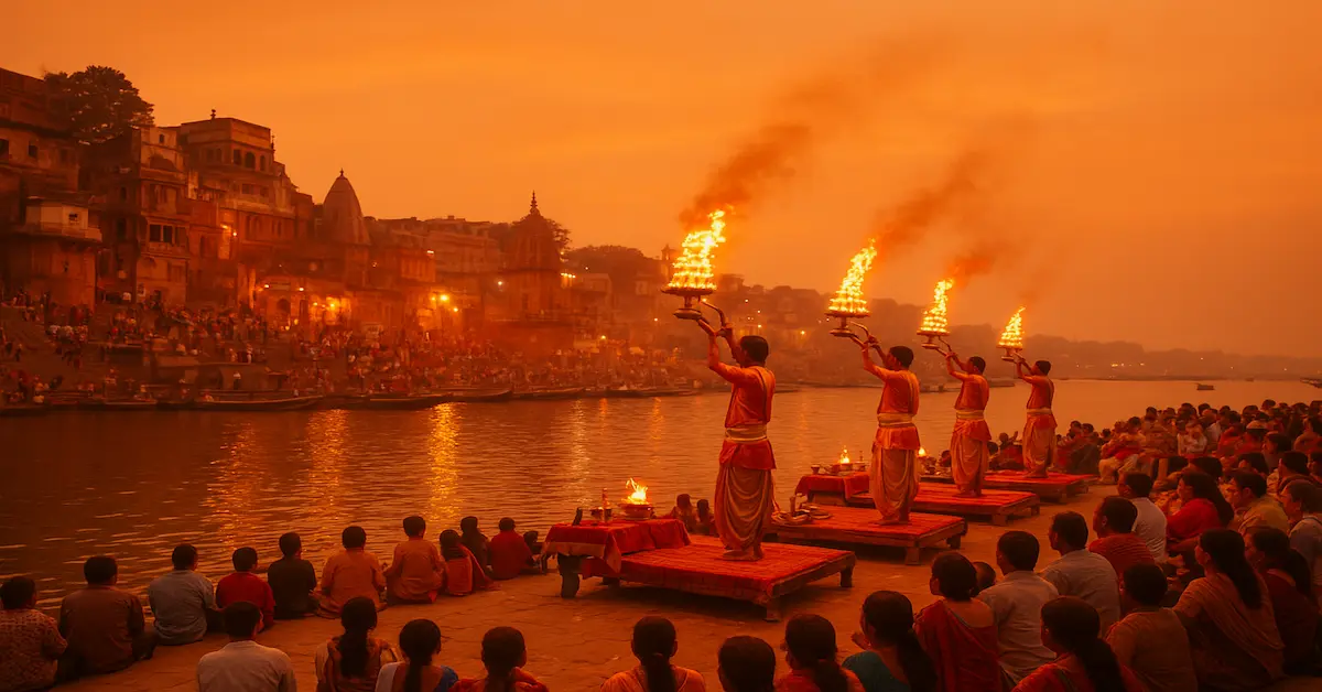 Varanasi Ghats Shivala Gangamahal Chaunki