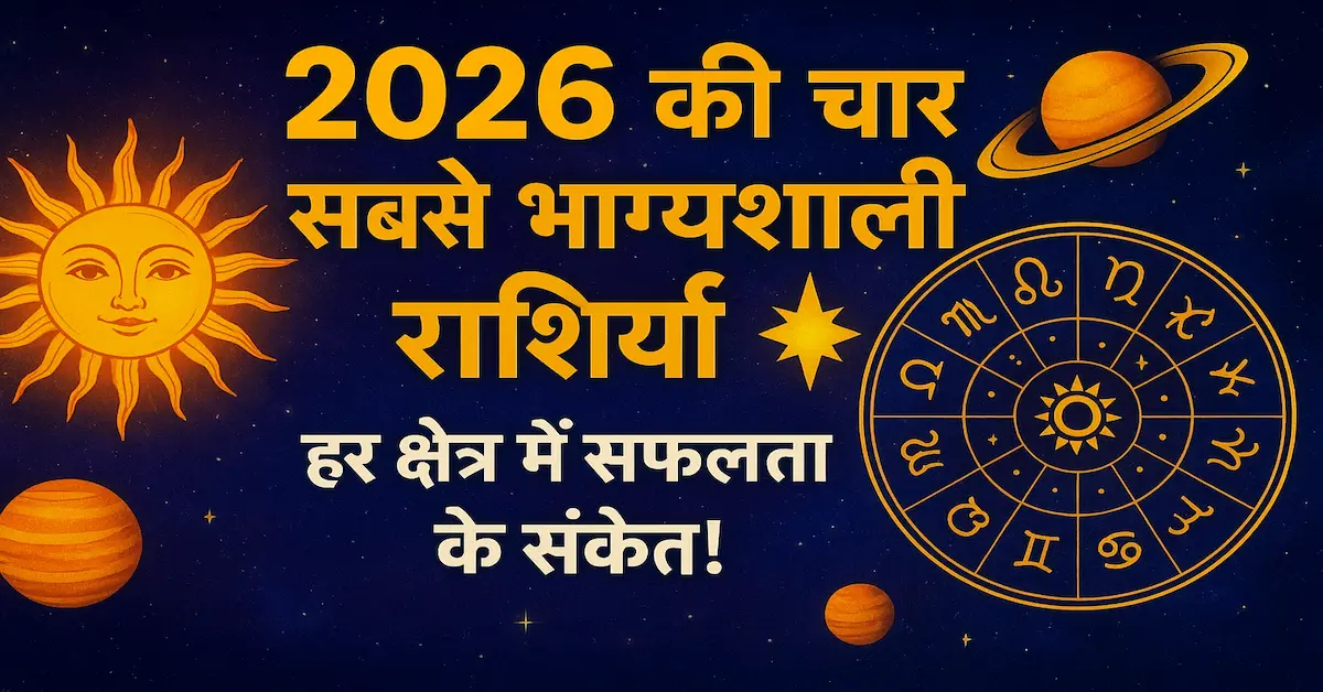 2026 Me 4 Rashiyan Ki badalJaegi Kismat