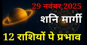 Shani Margi 29 November 2025 29