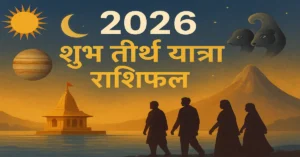 2026 Shubh Teerth Yatra Rashifal