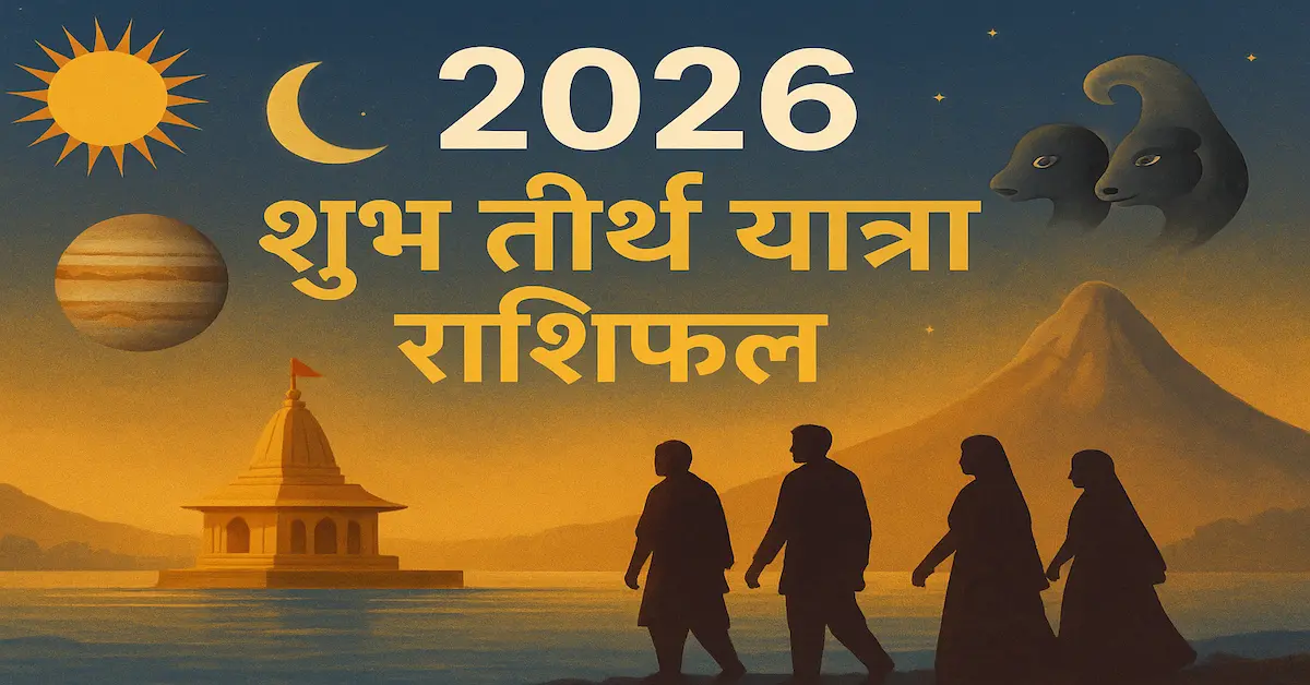 2026 Shubh Teerth Yatra Rashifal