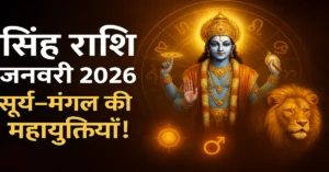 Singh Rashi January 2026 Rashifal