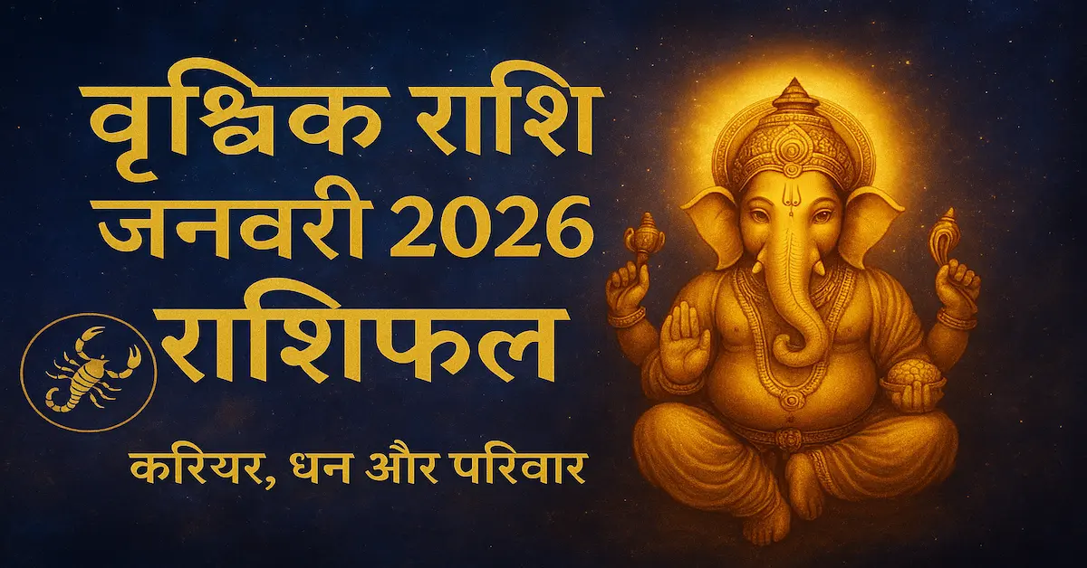 Vrischik Rashi January 2026 Rashifal