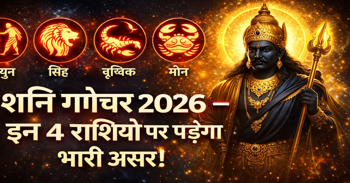 Shani Gochar 2026 4 Rashi Par Asar