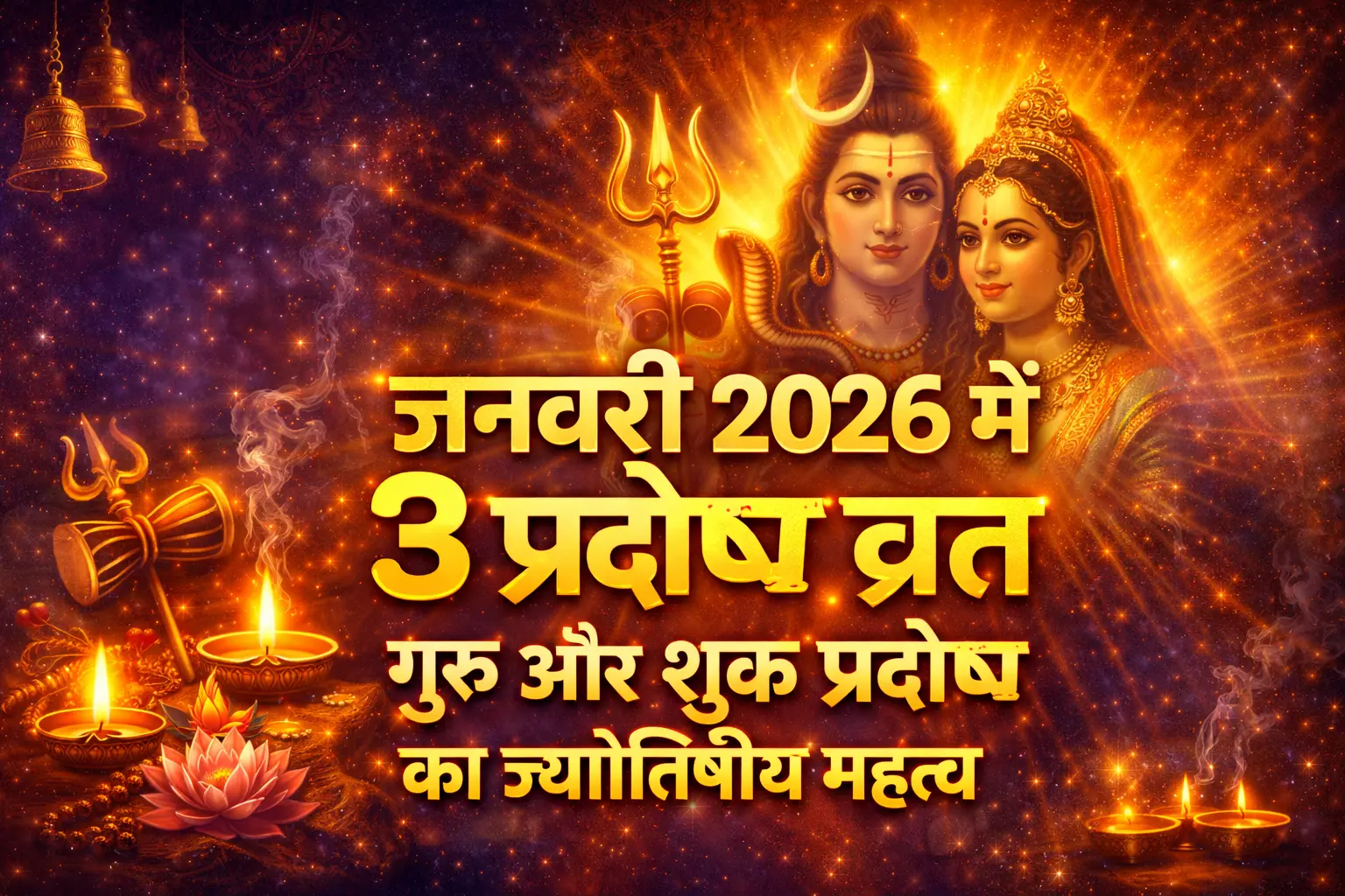 January 2026 Pradosh Vrat Guru Shukra Mahatva
