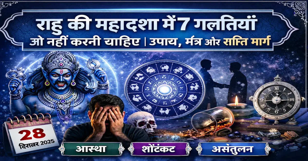 Rahu Mahadasha 7 Galtiyan Nahi Karni Chahiye