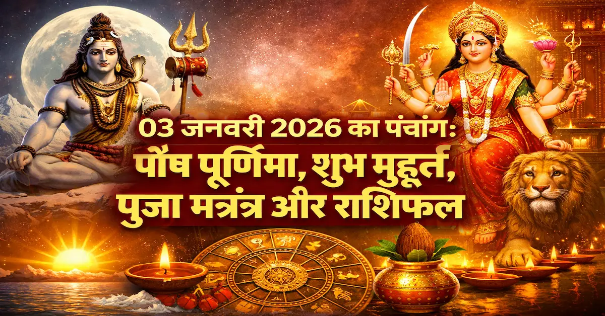 Panchang 03 January 2026 Paush Purnima