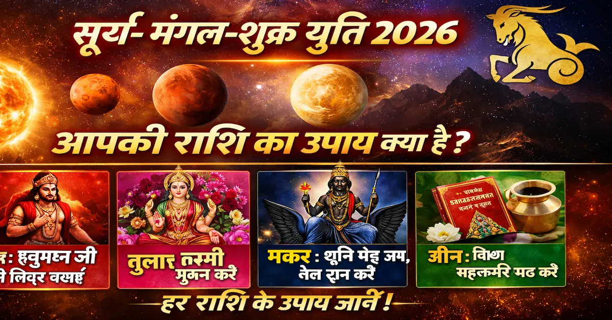 Surya Mangal Shukra Yuti Saptahik Upay