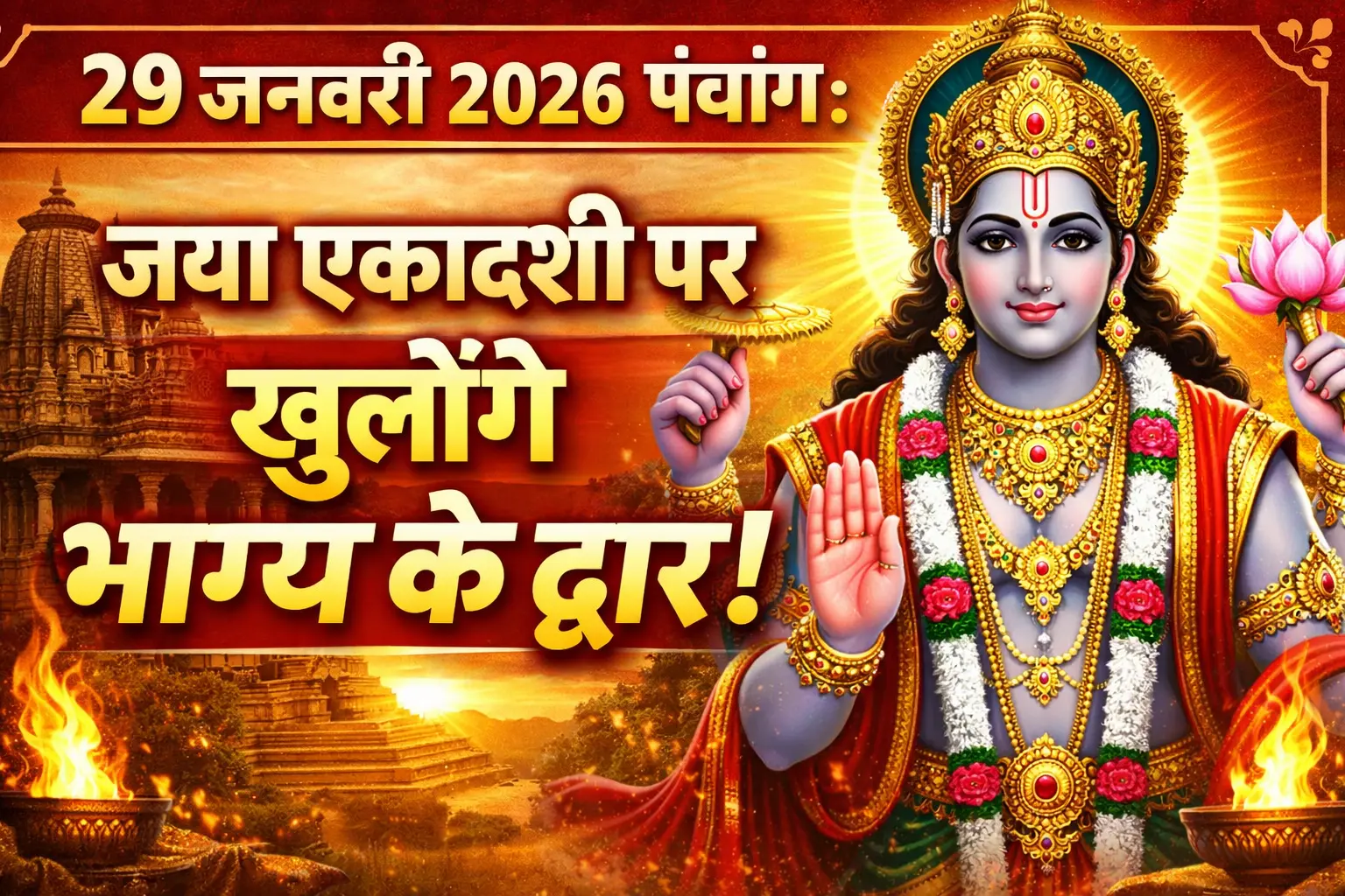 29 January 2026 Panchang Jaya Ekadashi