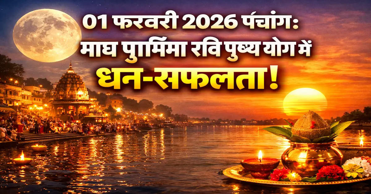 Panchang 01 February 2026 Magh Purnima