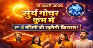 Surya Kumbh Gochar 13 February 2026